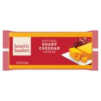 Bowl & Basket Natural Sharp Cheddar Cheese, 8 oz