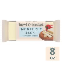 Bowl & Basket Monterey Jack Natural Cheese, 8 oz, 8 Ounce