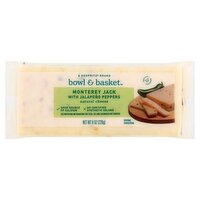 Bowl & Basket Monterey Jack Natural Cheese with Jalapeño Peppers, 8 oz