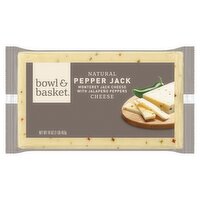 Bowl & Basket Natural Pepper Jack Cheese, 16 oz, 16 Ounce