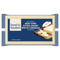 Bowl & Basket Natural New York Extra Sharp White Cheddar Cheese, 16 oz