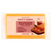 Bowl & Basket New York Extra Sharp Cheddar Natural Cheese, 16 oz