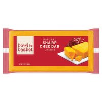 Bowl & Basket Natural Sharp Cheddar Cheese, 32 oz