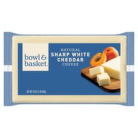 Bowl & Basket Natural Sharp White Cheddar Cheese, 16 oz, 16 Ounce
