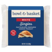 Bowl & Basket White Singles Cheese, 16 count, 12 oz