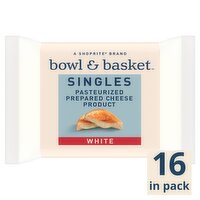 Bowl & Basket Singles White Cheese, 3/4 oz, 16 count, 12 Ounce