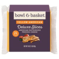 Bowl & Basket Deluxe Slices Yellow American Cheese, 2/3 oz, 24 count