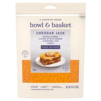 Bowl & Basket Finely Shredded Cheddar Jack Cheese, 8 oz, 8 Ounce