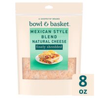 Bowl & Basket Finely Shredded Mexican Style Blend Cheese, 8 oz