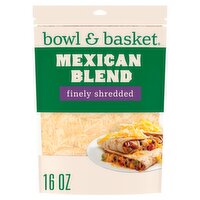 Bowl & Basket Finely Shredded Mexican Blend Cheese, 16 oz