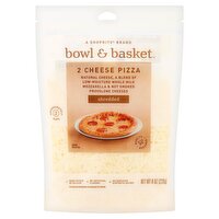 Bowl & Basket Shredded 2 Cheese Pizza Cheese, 8 oz