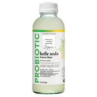 Wholesome Pantry Organic Probiotic Lemon Lime Kefir Soda, 16 fl oz, 16 Fluid ounce