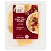 Bowl & Basket Italian Style Beef Ravioli, 9 oz, 9 Ounce