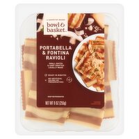 Bowl & Basket Portabella & Fontina Ravioli, 9 oz, 9 Ounce