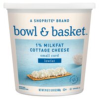 Bowl & Basket Small Curd 1 % Milkfat Cottage Cheese, 24 oz, 24 Ounce