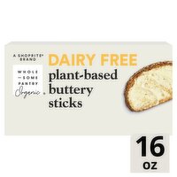 Wholesome Pantry Organic Dairy Free Plant-Based Buttery Sticks, 4 count, 16 oz