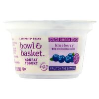 Bowl & Basket Fruit on the Bottom Greek Blueberry Nonfat Yogurt, 5.3 oz, 5.3 Ounce