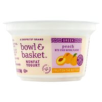 Bowl & Basket Fruit on the Bottom Greek Peach Nonfat Yogurt, 5.3 oz