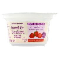 Bowl & Basket Fruit on the Bottom Greek Strawberry Nonfat Yogurt, 5.3 oz, 5.3 Ounce