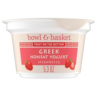 Bowl & Basket Fruit on the Bottom Strawberry Greek Nonfat Yogurt, 5.3 oz