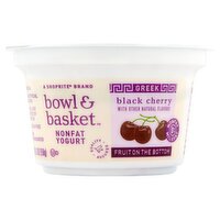 Bowl & Basket Fruit on the Bottom Greek Black Cherry Nonfat Yogurt, 5.3 oz