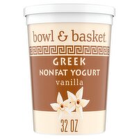 Bowl & Basket Greek Vanilla Nonfat Yogurt, 32 oz