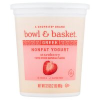 Bowl & Basket Strawberry Greek Nonfat Yogurt, 32 oz