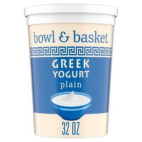 Bowl & Basket Greek Plain Yogurt, 32 oz