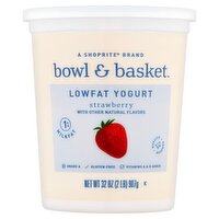 Bowl & Basket Strawberry Lowfat Yogurt, 32 oz