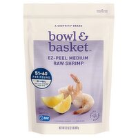 Bowl & Basket EZ-Peel Raw Shrimp, Medium, 51-60 shrimp per lb., 32 oz