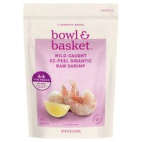 Bowl & Basket Wild-Caught Ez-Peel Gigantic Raw Shrimp, 8-12 shrimp per bag, 32 oz