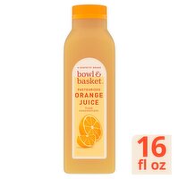 Bowl & Basket Orange Juice from Concentrate, 16 fl oz, 16 Fluid ounce