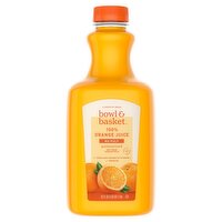 Bowls Basket No Pulp 100% Orange Juice, 52 fl oz, 52 Fluid ounce