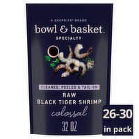 Bowl & Basket Specialty Colossal Raw Black Tiger Shrimp, 32 oz