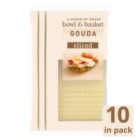 Bowl & Basket Sliced Natural Gouda Cheese, 10 count, 8 oz