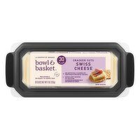 Bowl & Basket Cracker Cuts Swiss Cheese, 30 count, 9 oz, 9 Ounce