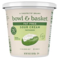 Bowl & Basket Fat Free Sour Cream, 16 oz