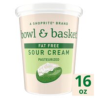 Bowl & Basket Fat Free Sour Cream, 16 oz