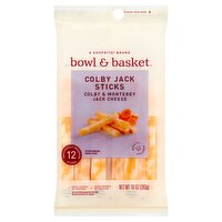 Bowl & Basket Colby Jack & Monterey Jack Cheese Sticks, 12 count, 10 oz