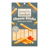 Bowl & Basket Colby Jack & Monterey Jack Cheese Sticks, 12 count, 10 oz