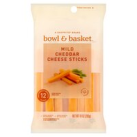 Bowl & Basket Mild Cheddar Cheese Sticks, 10 oz