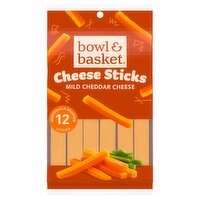 Bowl & Basket Mild Cheddar Cheese Sticks, 12 count, 10 oz