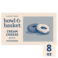 Bowl & Basket Plain Cream Cheese, 8 oz, 8 Ounce