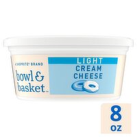 Bowl & Basket Light Cream Cheese, 8 oz, 8 Ounce