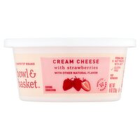 Bowl & Basket Cream Cheese with Strawberries, 8 oz, 8 Ounce