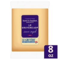 Bowl & Basket Specialty Cave-Aged Le Gruyère AOP Cheese, 8 oz, 8 Ounce