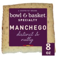 Bowl & Basket Specialty Manchego 100% Sheep's Milk Cheese, 8 oz