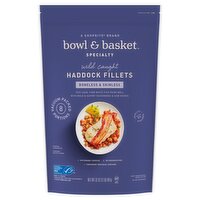 Bowl & Basket Specialty Boneless & Skinless Haddock Fillets, 32 oz, 2 Pound