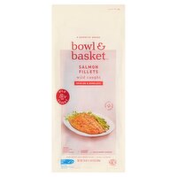 Bowl & Basket Skin On & Boneless Salmon Fillets, 24 oz, 1.5 Pound