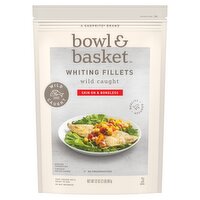 Bowl & Basket Skin On & Boneless Whiting Fillets, 32 oz, 2 Pound